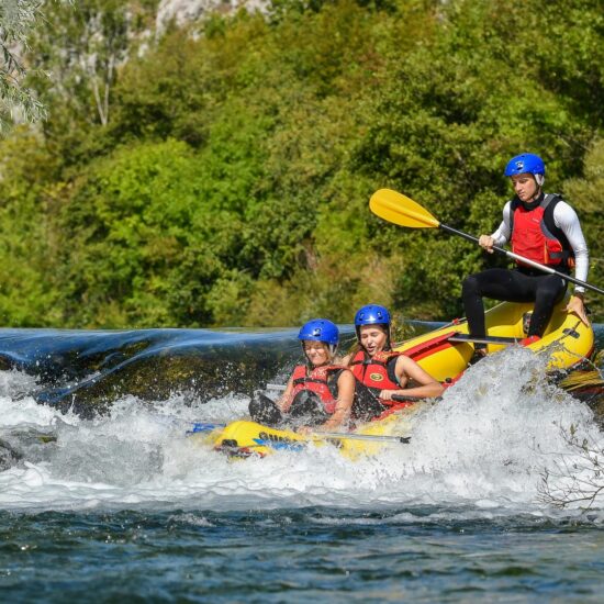 extreme rafting day tour split omis cetina river